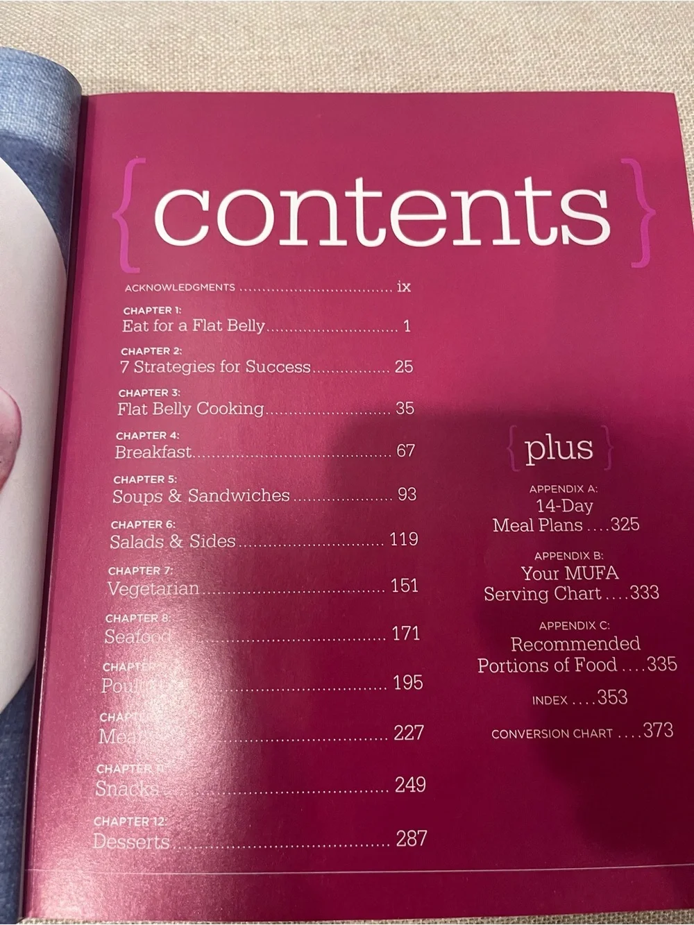 PRE-OWNED FLAT BELLY DIET COOKBOOK- HARDCOVER